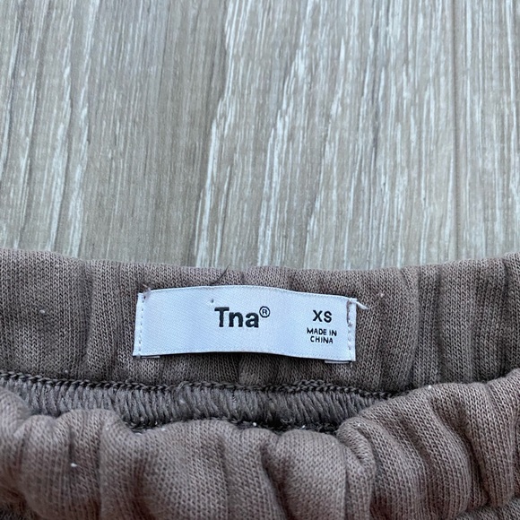 TNA 3” brown sweat shorts - Picture 3 of 3